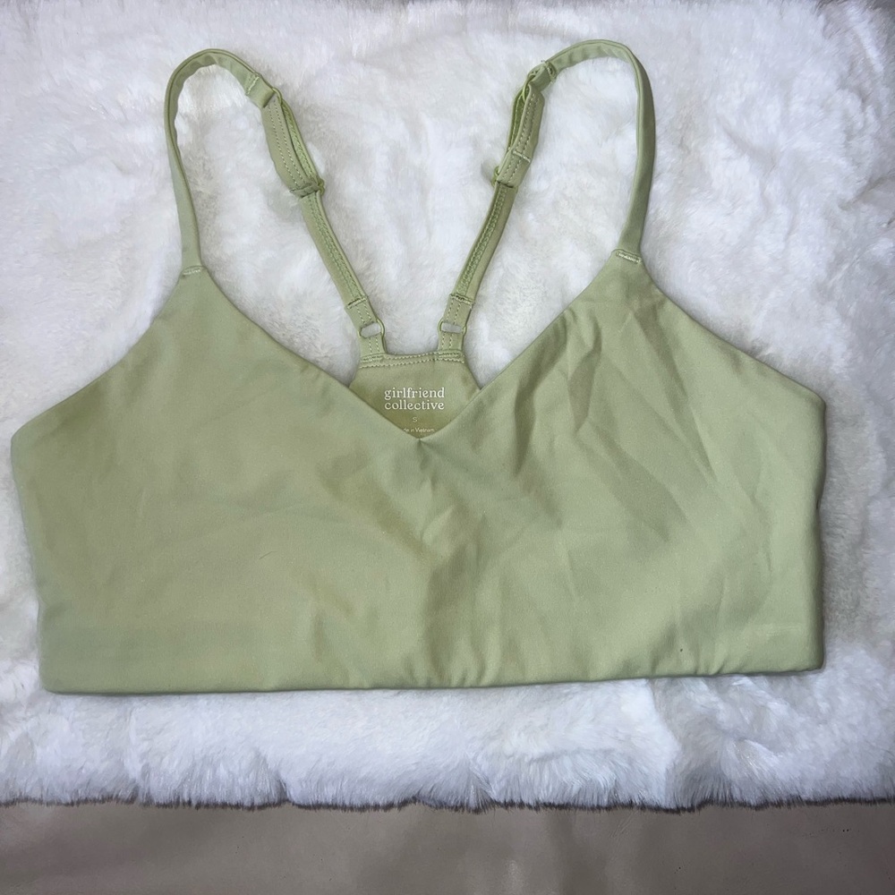 GIRLFRIEND COLLECTIVE Cami Bralette Spring Green Sports Bra Size Small